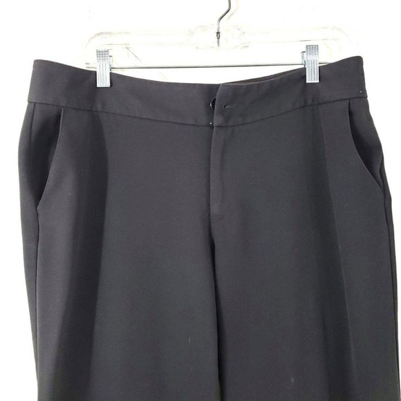 Dockers Woman's Sz 10 Sarina Trousers Black Wide - Picture 2 of 9